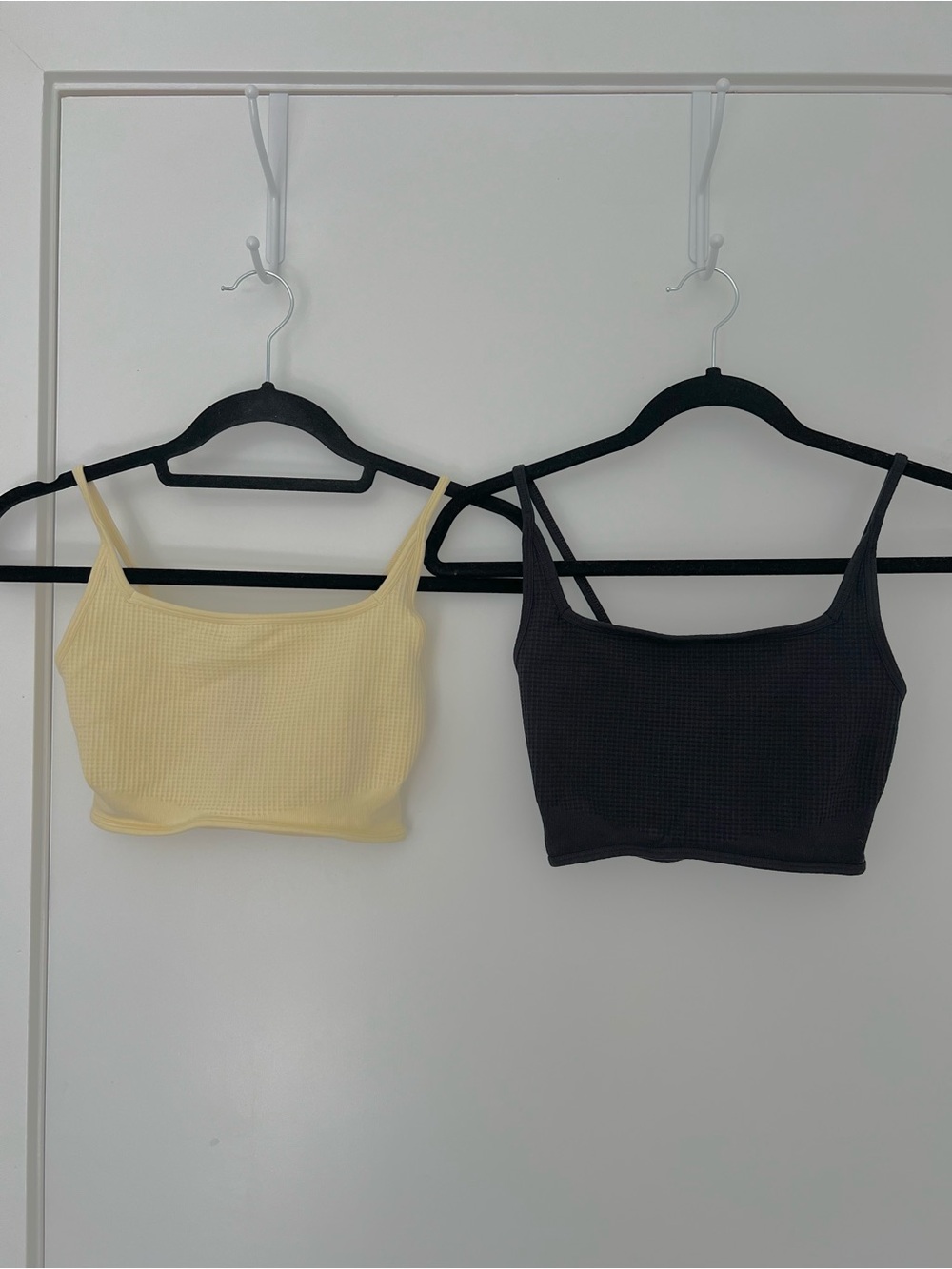 Gymshark Pause Seamless Bralettes - Yellow & Black Size Small